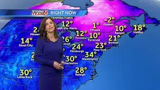 Video: Bright but blustery day