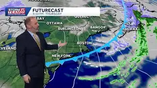 Video: Bright sun; cold front moves in Friday