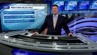 Video: Bright sunshine on chilly day