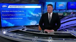 Video: Brisk winds, snow showers Friday