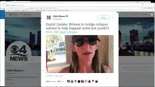 Video captures FIU bridge collapsing