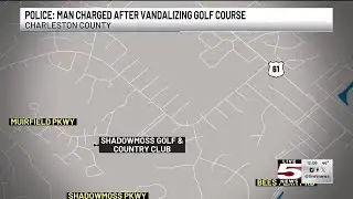 VIDEO: Charleston Police charge 19-year-old with vandalizing golf course