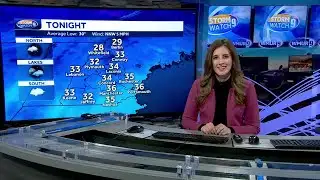 Video: Cloudy and cool Sunday night; chance for snow overnight