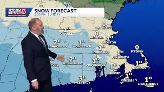 Video: Cold overnight with snow starting Sunday mid-morning