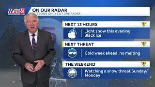Video: Cold week ahead, threat of another weekend snow