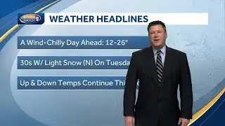 Video: Colder air & wind chills return