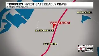 VIDEO: Coroner identifies driver killed in single-vehicle crash in Berkeley County