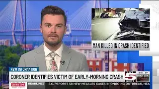 VIDEO: Coroner IDs man killed in early-morning Berkeley County crash