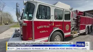 VIDEO: Elberta fire chief says department needs help from community