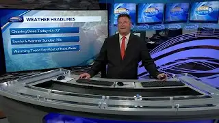 Video: Gradual slow clearing today setting up another sunny stretch