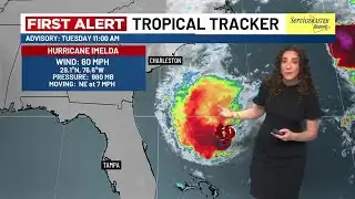 VIDEO: Imelda, now a Category 1 hurricane, heading away from coastline