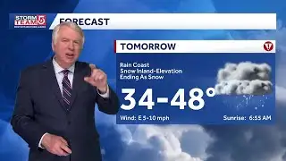Video: Increasing clouds, cold tonight