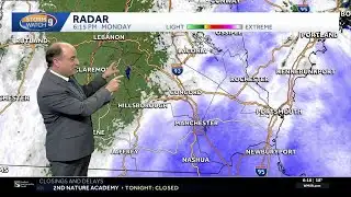 Video: Light snow moves out