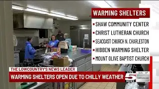 VIDEO: Lowcountry warming shelters open amid winter weather