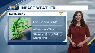 Video: Mainly cloudy Saturday with some scattered showers