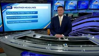 Video: Milder day with scattered snow showers