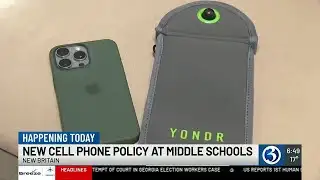 VIDEO: New Britain middle schools begin new student phone policy