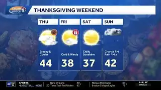 Video: Partly sunny, breezy Thanksgiving