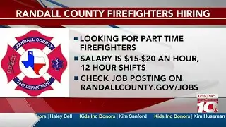VIDEO: Randall County Fire Department hiring part-time firefighters