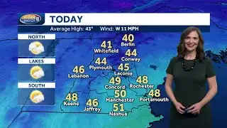 Video: Scattered flurries on milder day