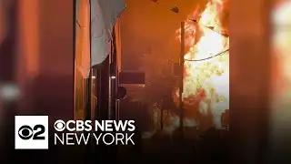 Video shows explosion in the Bronx that injured 7 firefighters