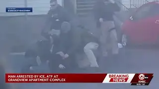 Video shows federal agents pinning down man during arrest at Grandview apartment complex