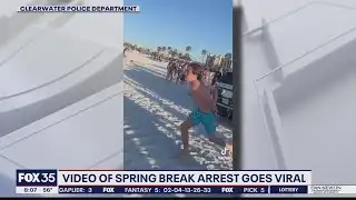 Video shows handcuffed spring breaker running from Florida police cruiser