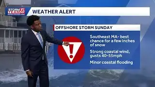 Video: Snow for some, strong wind on Sunday