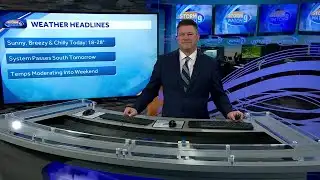 Video: Sunny and breezy as quieter pattern moves in