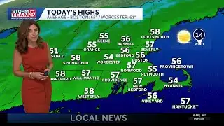 Video: Sunny, breezy and cool today