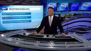 Video: Sunny day with more shower chances this week