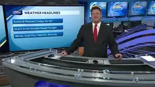 Video: Sunny, pleasant day, but colder weather ahead