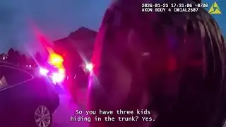 VIDEO: Suspected drunk driver admits to driving with 3 kids in the trunk