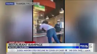 VIDEO:   Video: Angry customer throws cash register through Wingstop window