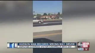 VIDEO: Wrong way driver caught on camera