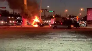 VIEWER VIDEO: Vehicle catches fire after rollover at 34th & 29th Drive