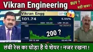 Vikran Engineering share latest news,Buy?,vikran engineering share analysis anil singhvi,target 2030