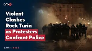 Violent Clashes Rock Turin as Protesters Confront Police