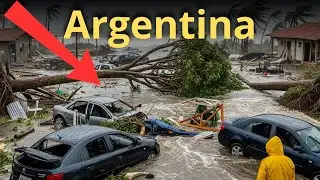 Violent Storm in Argentina Now | Hailstorm, Sandstorm & Thunderstorm Chaos