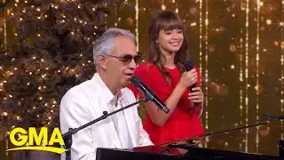 Virginia and Andrea Bocelli perform 