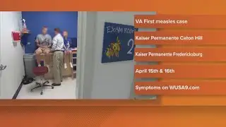 Virginia reports first measles case of the year