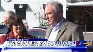 Virginia Sen. Tim Kaine running for third term