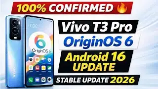 Vivo T3 Pro OriginOS 6 Update 😱 | Android 16 Confirmed | Release Date & Features | 100% Official