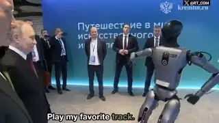 Vladimir Putin gets surprise performance from dancing robot