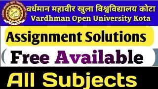 vmou assignment 2021 solutions/vmou assignment kaise banaye?/#vmoukotanewsexam