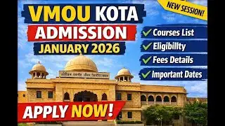 Vmou Kota Admission January 2026 Information about coureses