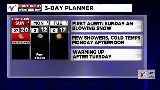 VNN First Alert Evening Update: Snow & wind in the Valley