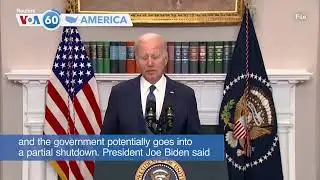 VOA60 America - U.S. government less than one week away from partial shutdown