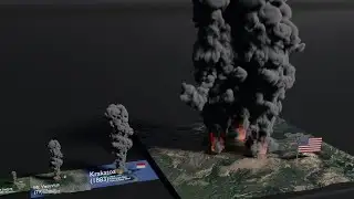 Volcano Eruptions Size Comparison (2021)