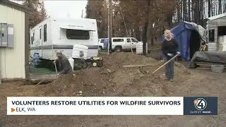 Volunteers restore utilities for Oregon Road wildfire survivors